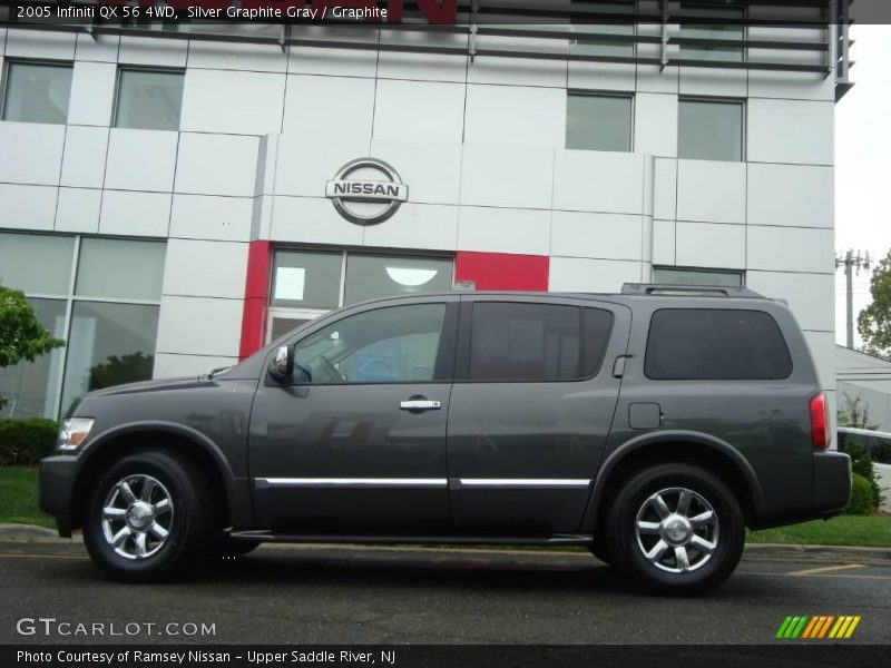 Silver Graphite Gray / Graphite 2005 Infiniti QX 56 4WD