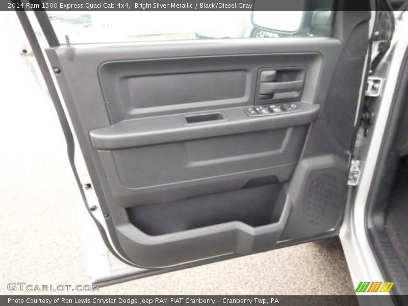Bright Silver Metallic / Black/Diesel Gray 2014 Ram 1500 Express Quad Cab 4x4