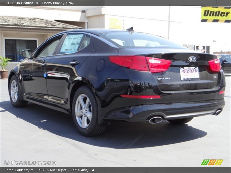 Ebony Black / Gray 2014 Kia Optima LX