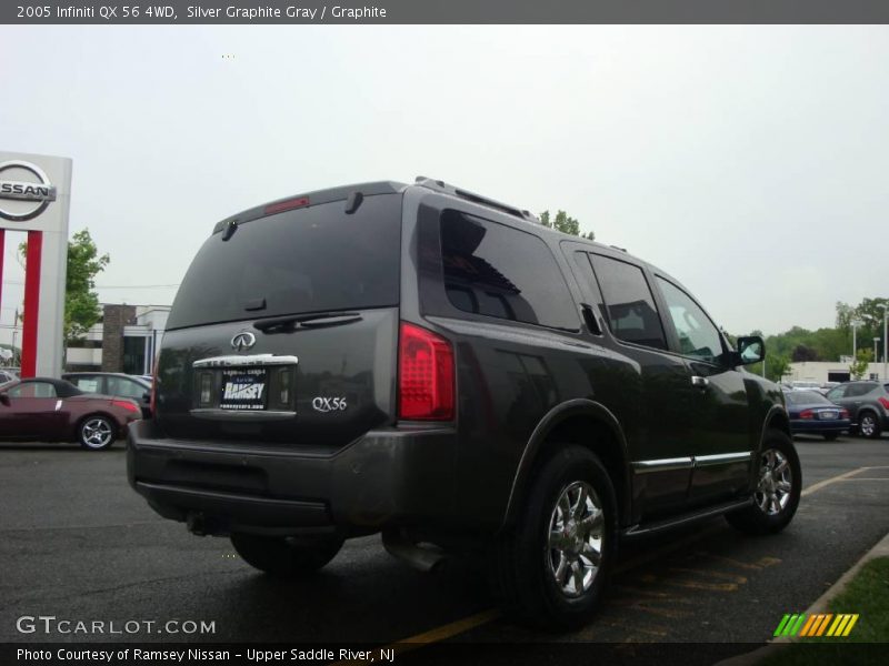 Silver Graphite Gray / Graphite 2005 Infiniti QX 56 4WD