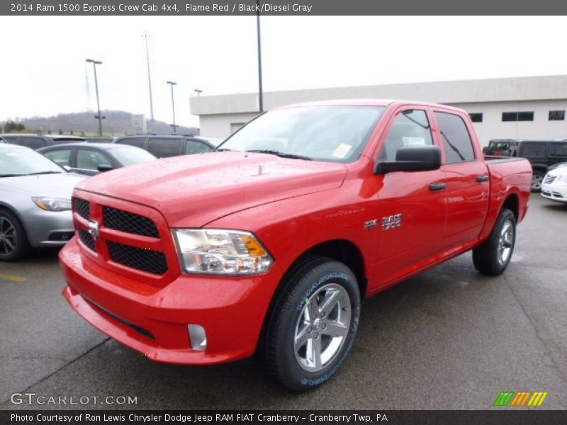 Flame Red / Black/Diesel Gray 2014 Ram 1500 Express Crew Cab 4x4