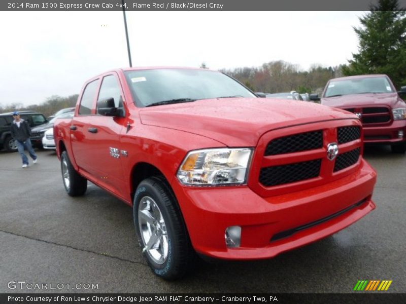 Flame Red / Black/Diesel Gray 2014 Ram 1500 Express Crew Cab 4x4