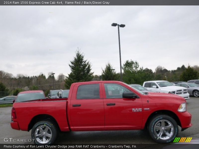 Flame Red / Black/Diesel Gray 2014 Ram 1500 Express Crew Cab 4x4