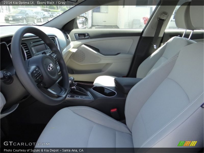 Ebony Black / Gray 2014 Kia Optima LX