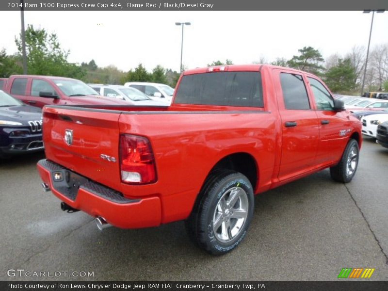 Flame Red / Black/Diesel Gray 2014 Ram 1500 Express Crew Cab 4x4