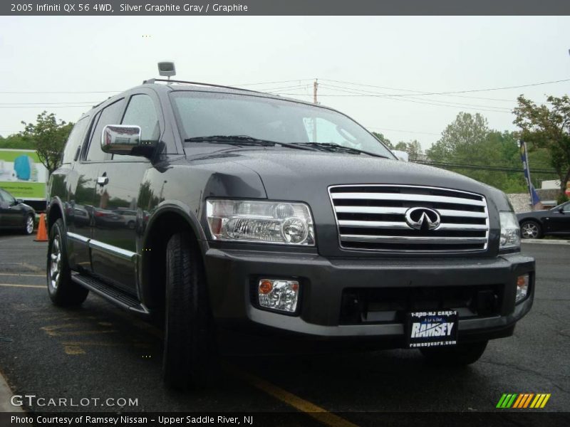 Silver Graphite Gray / Graphite 2005 Infiniti QX 56 4WD