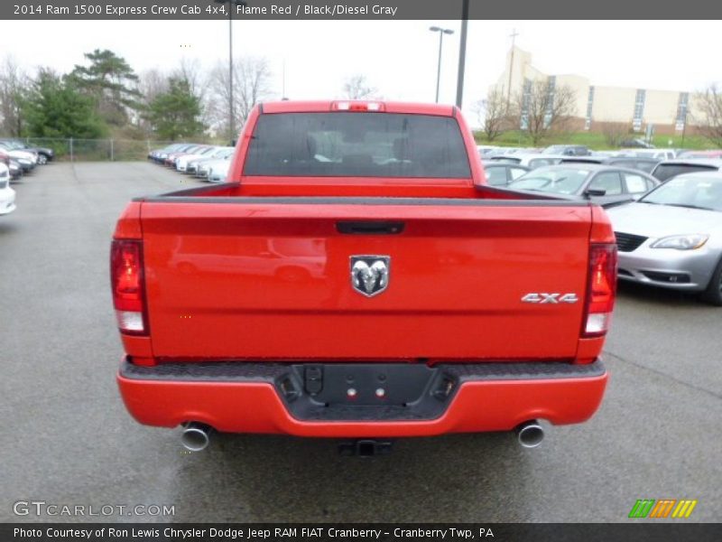 Flame Red / Black/Diesel Gray 2014 Ram 1500 Express Crew Cab 4x4