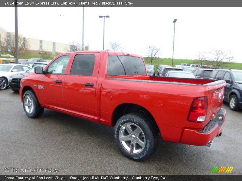 Flame Red / Black/Diesel Gray 2014 Ram 1500 Express Crew Cab 4x4