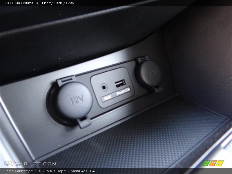 Ebony Black / Gray 2014 Kia Optima LX