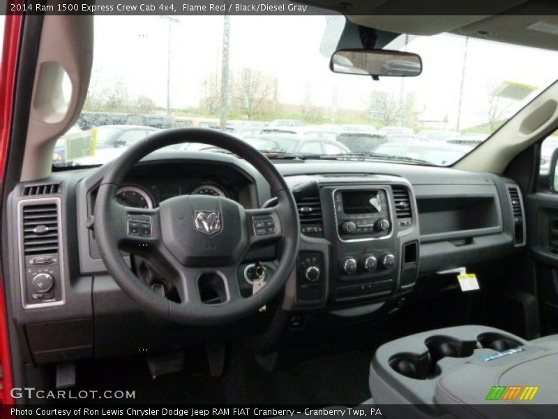 Flame Red / Black/Diesel Gray 2014 Ram 1500 Express Crew Cab 4x4