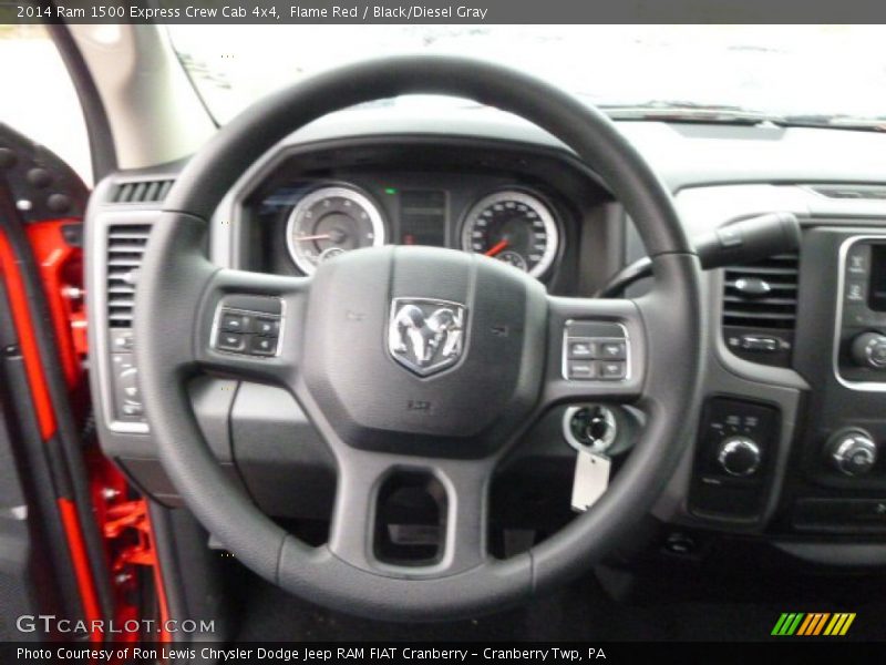 Flame Red / Black/Diesel Gray 2014 Ram 1500 Express Crew Cab 4x4