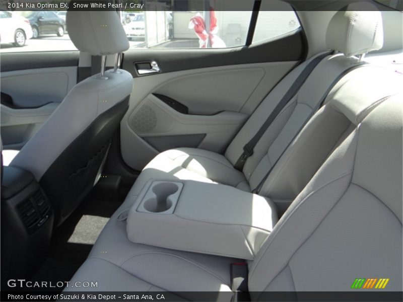 Snow White Pearl / Gray 2014 Kia Optima EX