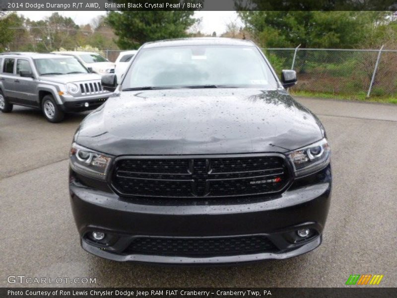 Brilliant Black Crystal Pearl / Black 2014 Dodge Durango R/T AWD