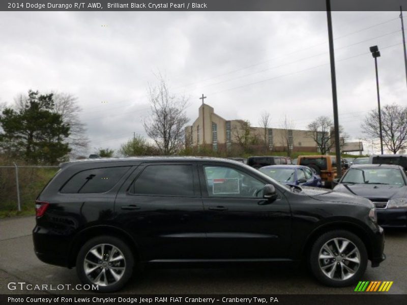 Brilliant Black Crystal Pearl / Black 2014 Dodge Durango R/T AWD