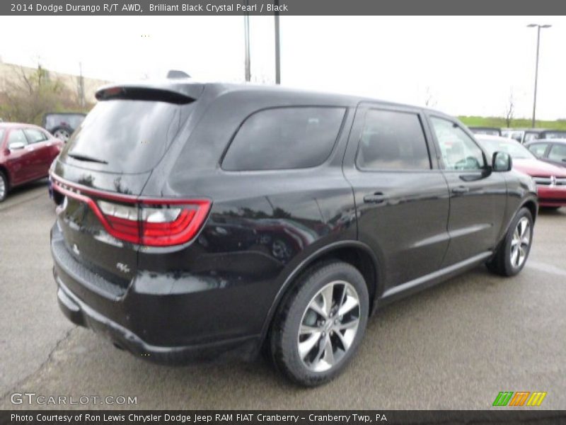 Brilliant Black Crystal Pearl / Black 2014 Dodge Durango R/T AWD