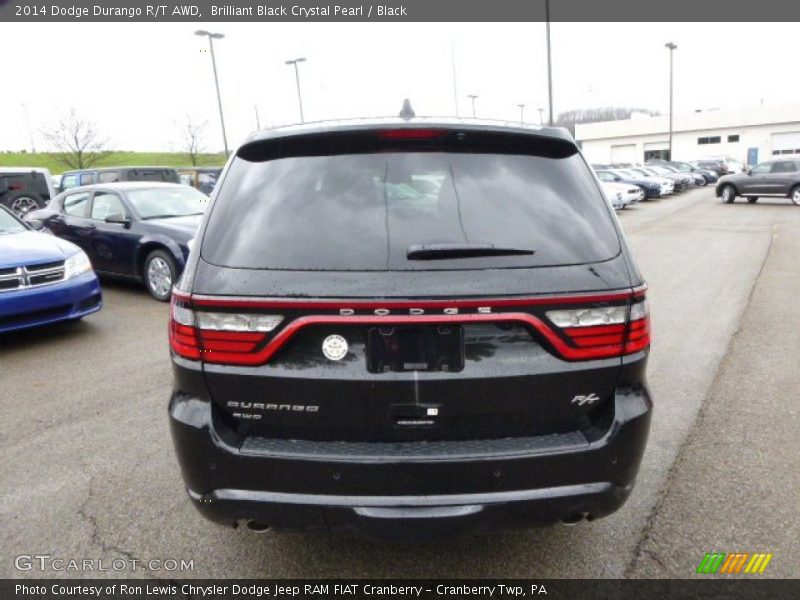 Brilliant Black Crystal Pearl / Black 2014 Dodge Durango R/T AWD