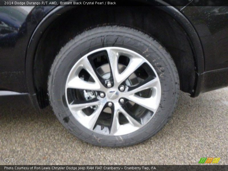 Brilliant Black Crystal Pearl / Black 2014 Dodge Durango R/T AWD