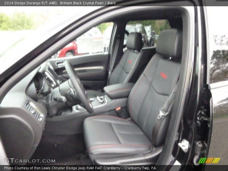 Brilliant Black Crystal Pearl / Black 2014 Dodge Durango R/T AWD