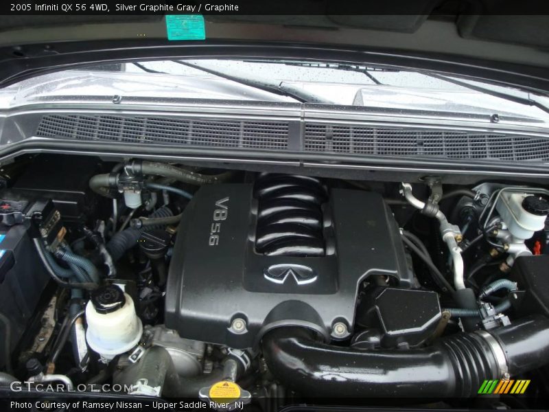 Silver Graphite Gray / Graphite 2005 Infiniti QX 56 4WD