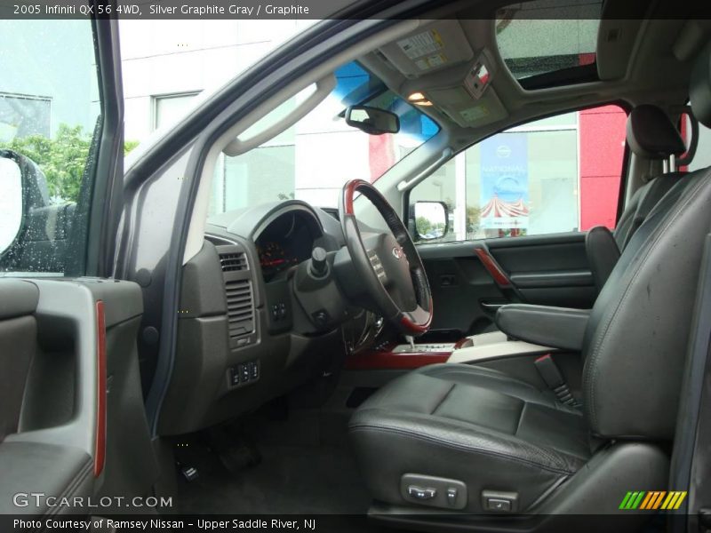 Silver Graphite Gray / Graphite 2005 Infiniti QX 56 4WD