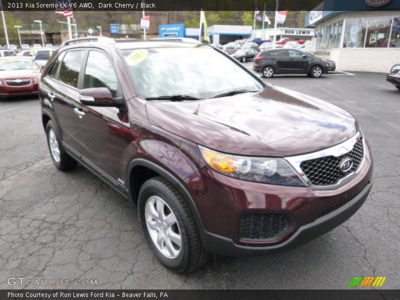 Dark Cherry / Black 2013 Kia Sorento LX V6 AWD