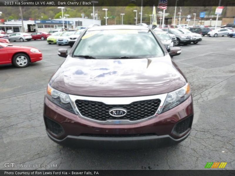 Dark Cherry / Black 2013 Kia Sorento LX V6 AWD