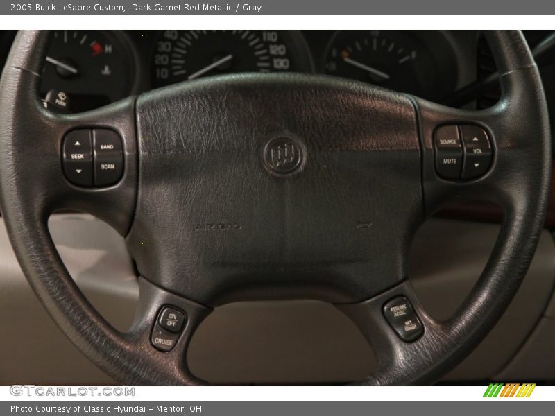 Dark Garnet Red Metallic / Gray 2005 Buick LeSabre Custom