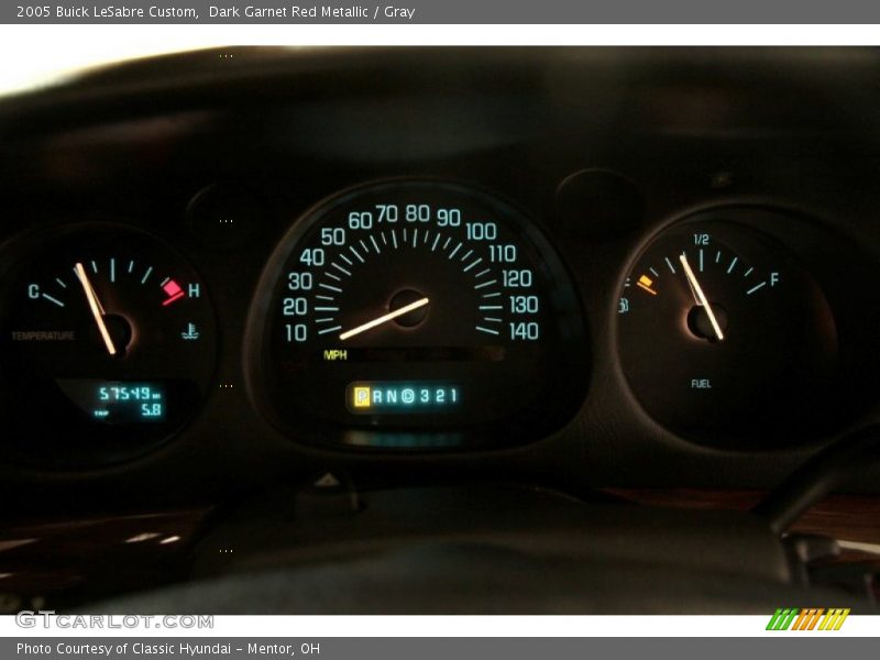 Dark Garnet Red Metallic / Gray 2005 Buick LeSabre Custom