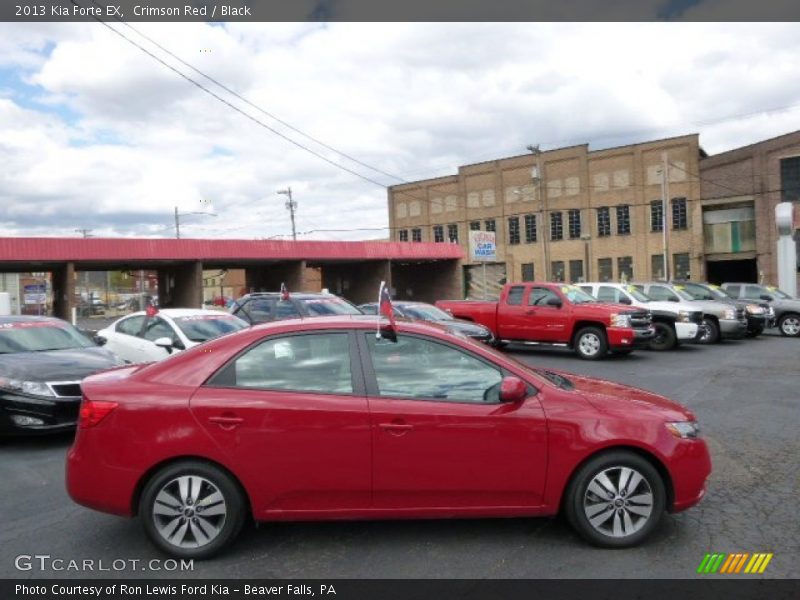 Crimson Red / Black 2013 Kia Forte EX