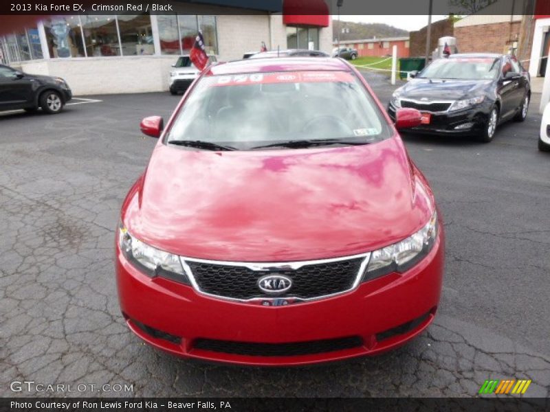 Crimson Red / Black 2013 Kia Forte EX