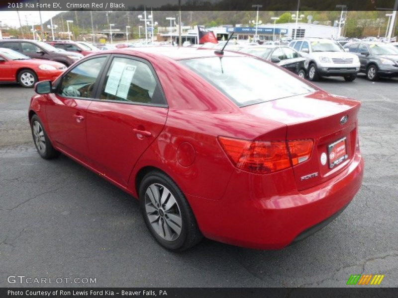 Crimson Red / Black 2013 Kia Forte EX