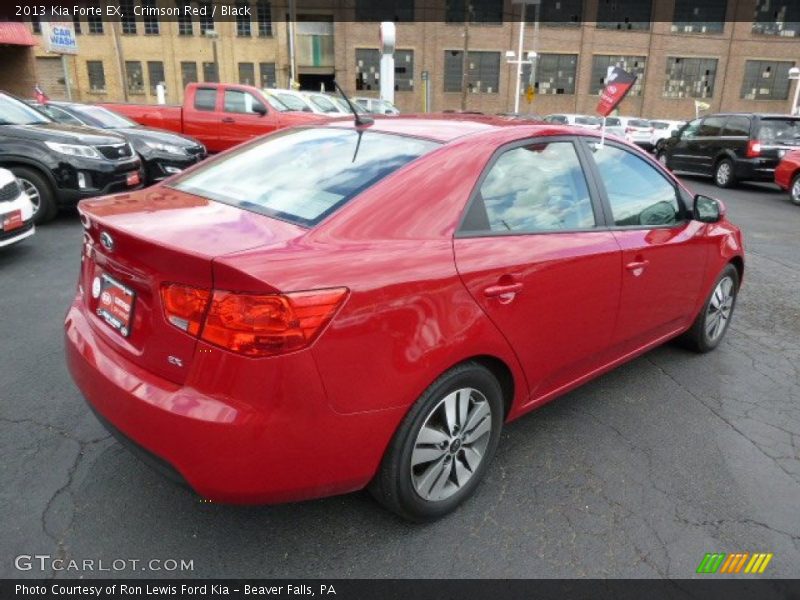 Crimson Red / Black 2013 Kia Forte EX