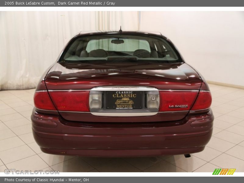 Dark Garnet Red Metallic / Gray 2005 Buick LeSabre Custom