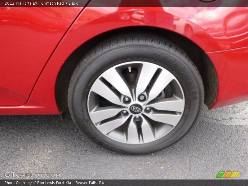 Crimson Red / Black 2013 Kia Forte EX