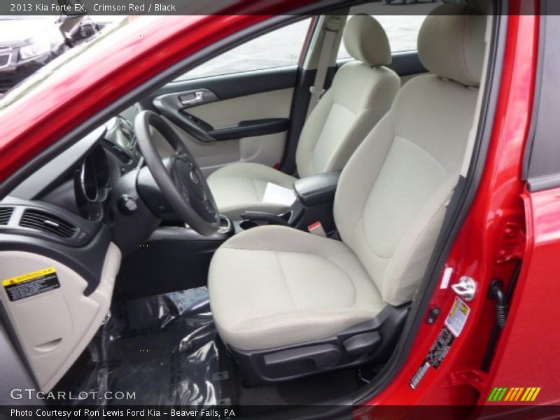 Crimson Red / Black 2013 Kia Forte EX