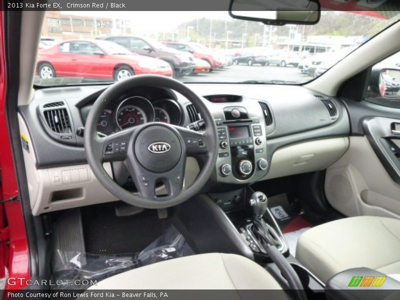 Crimson Red / Black 2013 Kia Forte EX