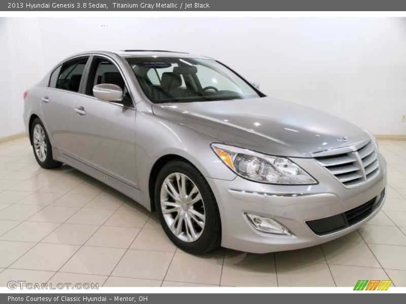 Titanium Gray Metallic / Jet Black 2013 Hyundai Genesis 3.8 Sedan