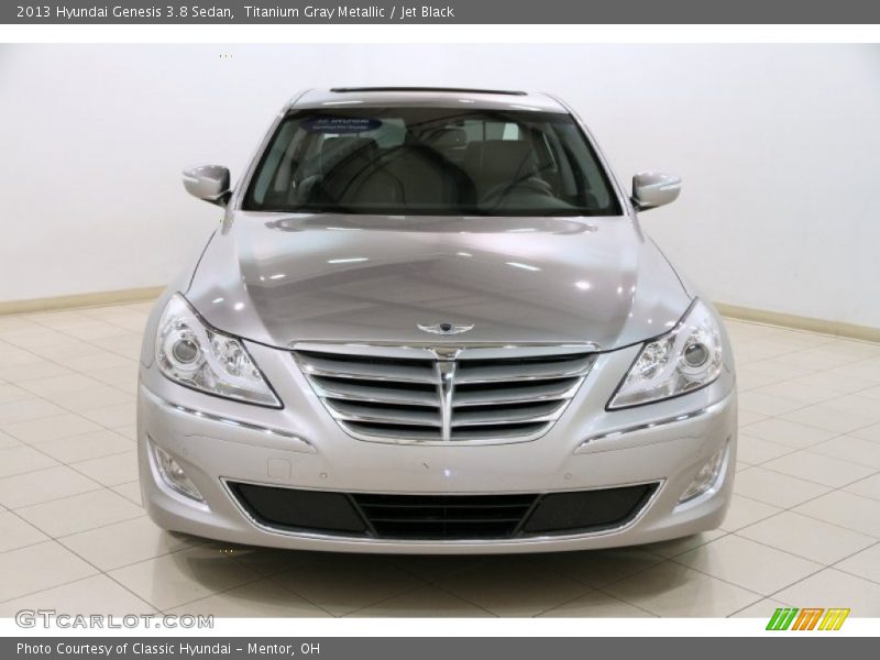 Titanium Gray Metallic / Jet Black 2013 Hyundai Genesis 3.8 Sedan