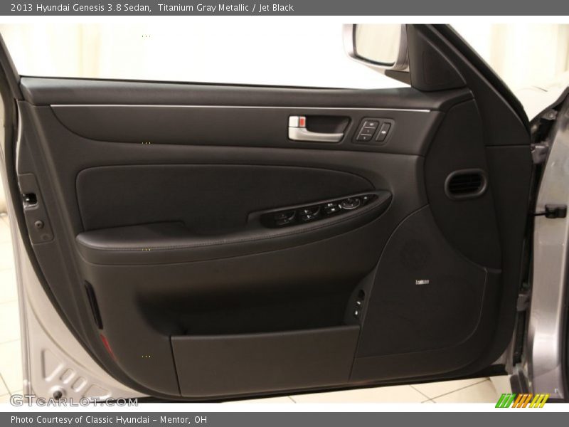 Titanium Gray Metallic / Jet Black 2013 Hyundai Genesis 3.8 Sedan