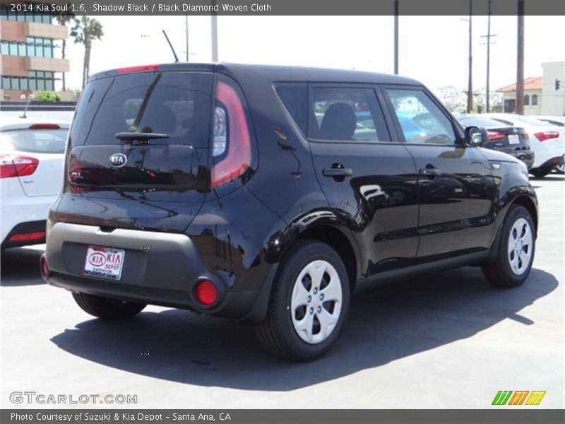 Shadow Black / Black Diamond Woven Cloth 2014 Kia Soul 1.6