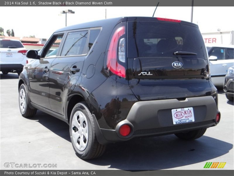 Shadow Black / Black Diamond Woven Cloth 2014 Kia Soul 1.6