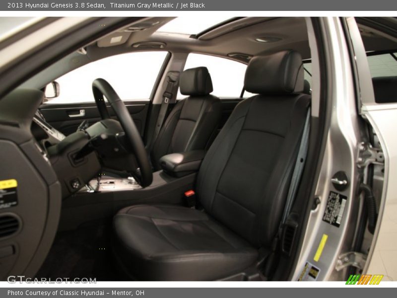 Titanium Gray Metallic / Jet Black 2013 Hyundai Genesis 3.8 Sedan