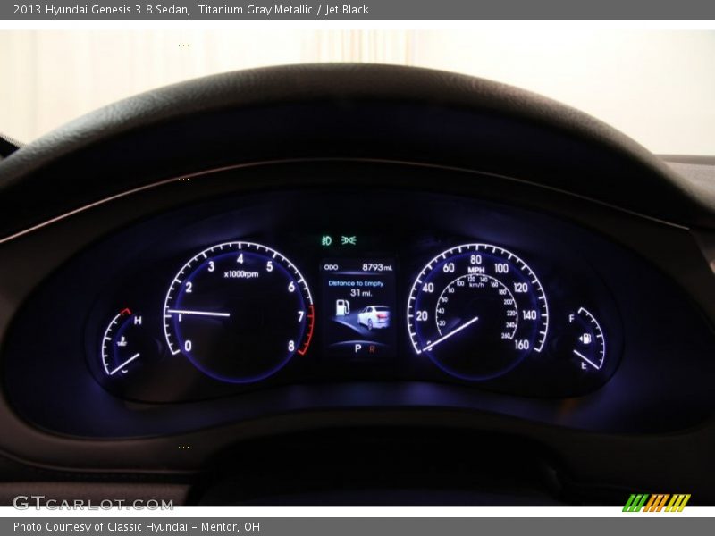 Titanium Gray Metallic / Jet Black 2013 Hyundai Genesis 3.8 Sedan