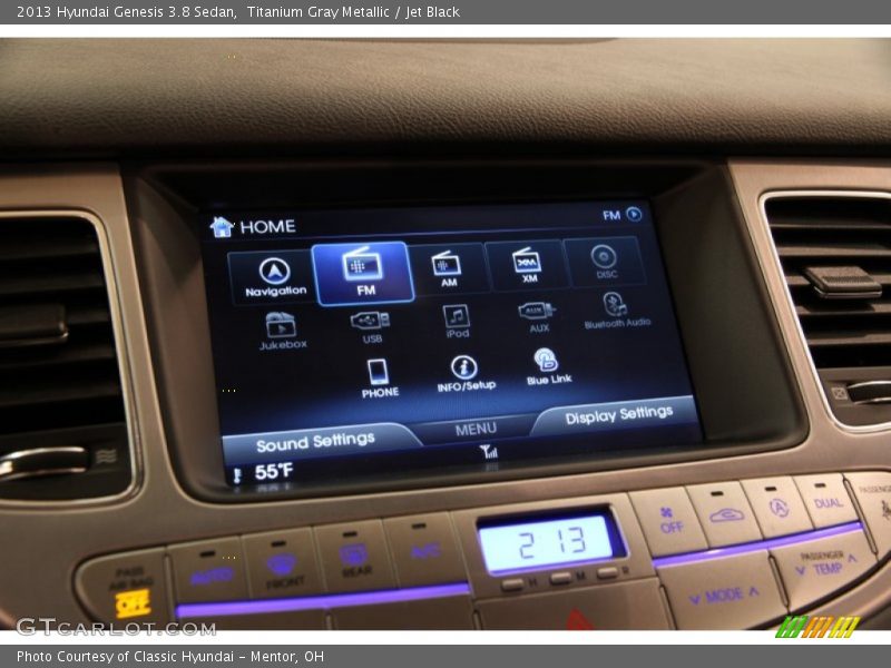 Titanium Gray Metallic / Jet Black 2013 Hyundai Genesis 3.8 Sedan