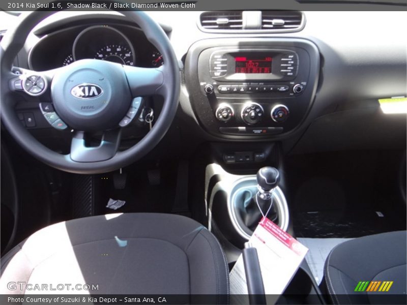 Shadow Black / Black Diamond Woven Cloth 2014 Kia Soul 1.6