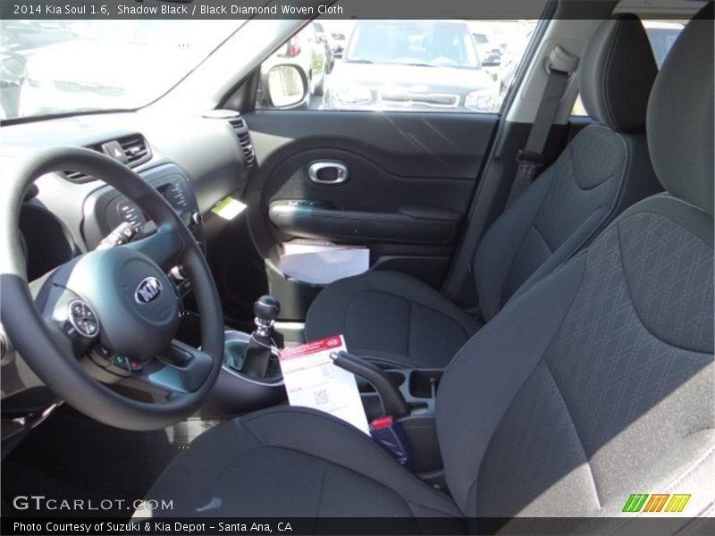 Shadow Black / Black Diamond Woven Cloth 2014 Kia Soul 1.6