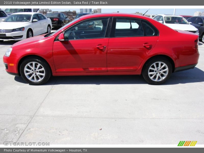 Salsa Red / Titan Black 2010 Volkswagen Jetta Limited Edition Sedan