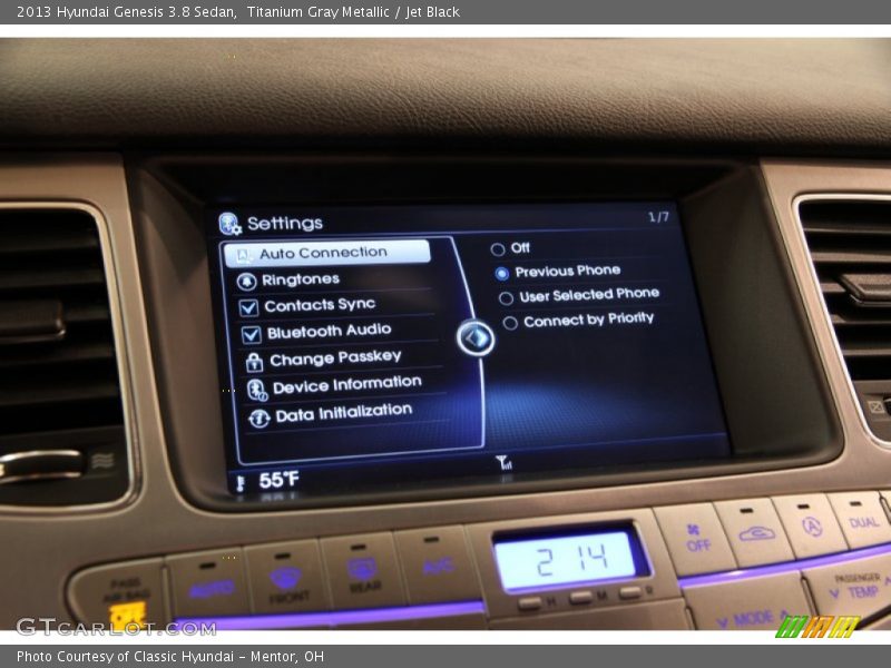 Titanium Gray Metallic / Jet Black 2013 Hyundai Genesis 3.8 Sedan
