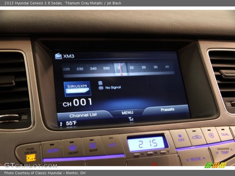 Titanium Gray Metallic / Jet Black 2013 Hyundai Genesis 3.8 Sedan