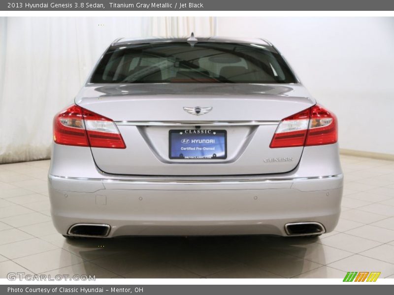 Titanium Gray Metallic / Jet Black 2013 Hyundai Genesis 3.8 Sedan